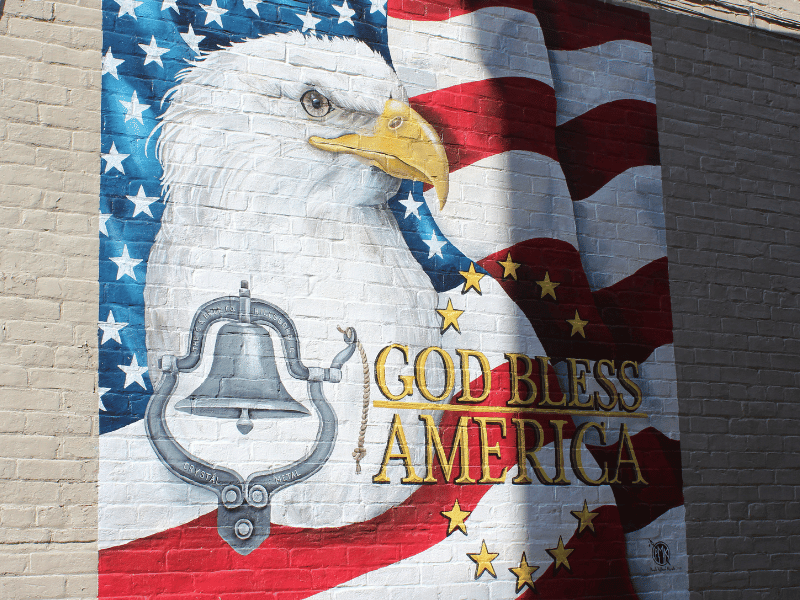 God Bless America Mural Visitors Bureau of Highland County